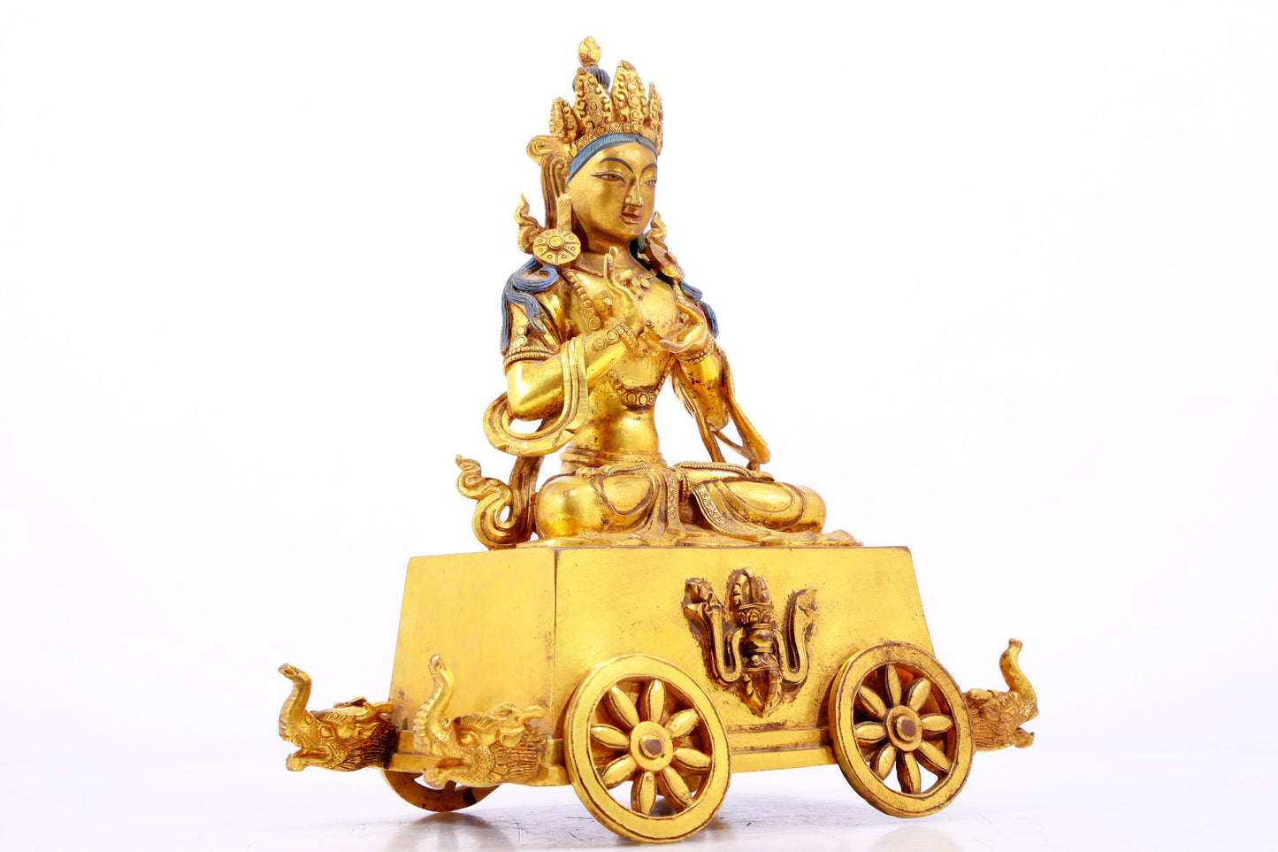 Splendid Gilt-Bronze Figure Of Bodhisattva