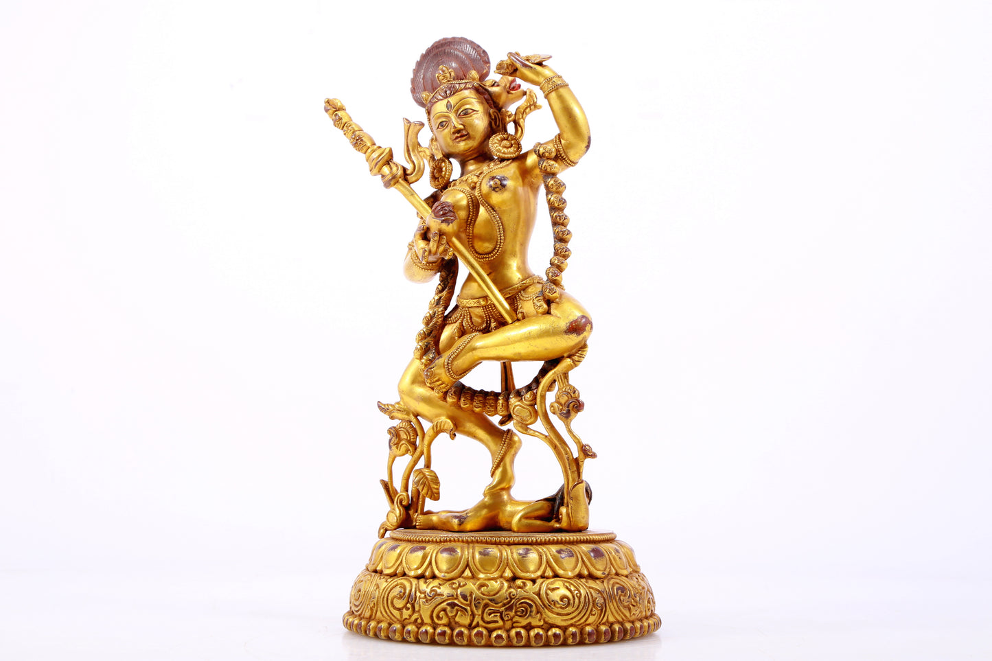 A Magnificent Gilt-Bronze Figure Of Vajrapani