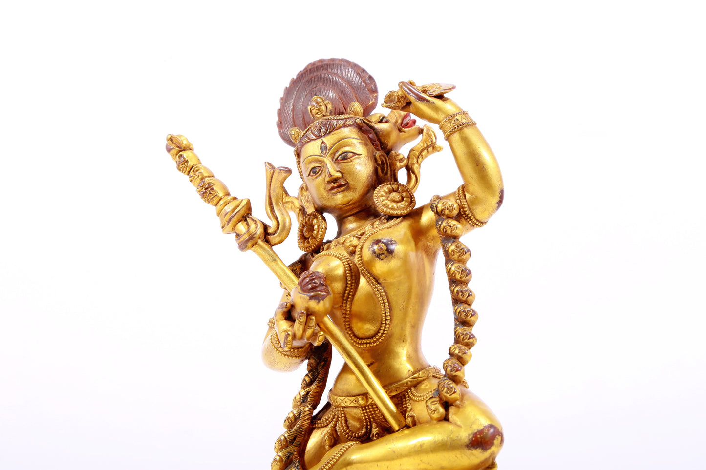 A Magnificent Gilt-Bronze Figure Of Vajrapani