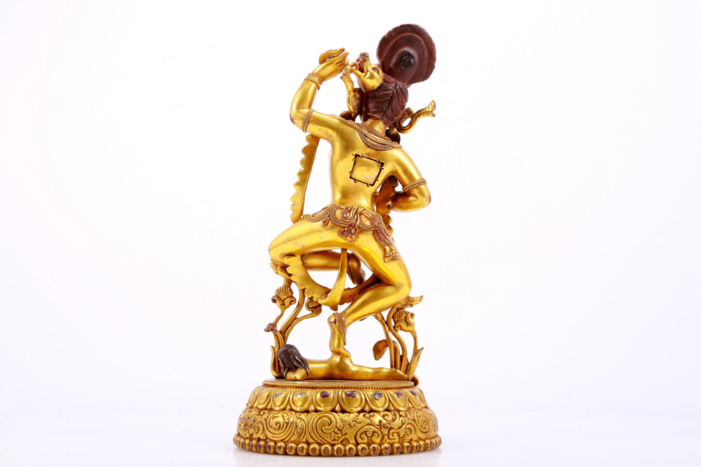 A Magnificent Gilt-Bronze Figure Of Vajrapani