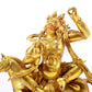 A Wonderful Gilt-Bronze Figure Of Vajrapani Seated On A Horse