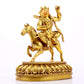 A Wonderful Gilt-Bronze Figure Of Vajrapani Seated On A Horse