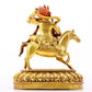 A Wonderful Gilt-Bronze Figure Of Vajrapani Seated On A Horse