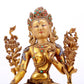 A Brilliant Gilt-Bronze Gem-Inlaid Figure Of White Tara