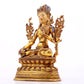 A Brilliant Gilt-Bronze Gem-Inlaid Figure Of White Tara