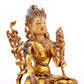 A Brilliant Gilt-Bronze Gem-Inlaid Figure Of White Tara