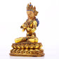 A gilt bronze statue of Vajrasattva inlaid with hundreds of treasures