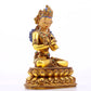 A gilt bronze statue of Vajrasattva inlaid with hundreds of treasures