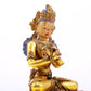 A gilt bronze statue of Vajrasattva inlaid with hundreds of treasures