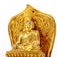 A gilt bronze statue of the guru