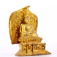 A gilt bronze statue of the guru