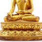 A Magnificent Set Of Three Gilt-Bronze Figures Of Buddha