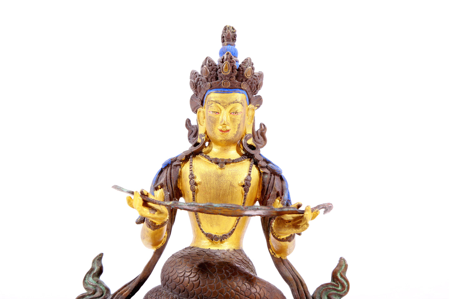 A Brilliant Pair Of Gilt-Bronze Figures Of Bodhisattva