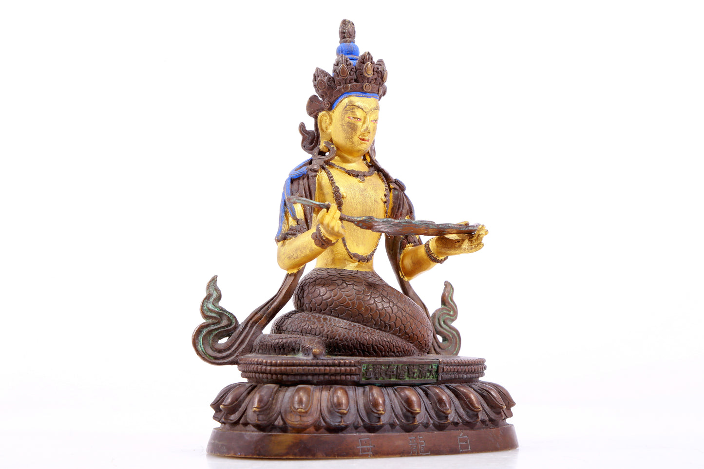 A Brilliant Pair Of Gilt-Bronze Figures Of Bodhisattva