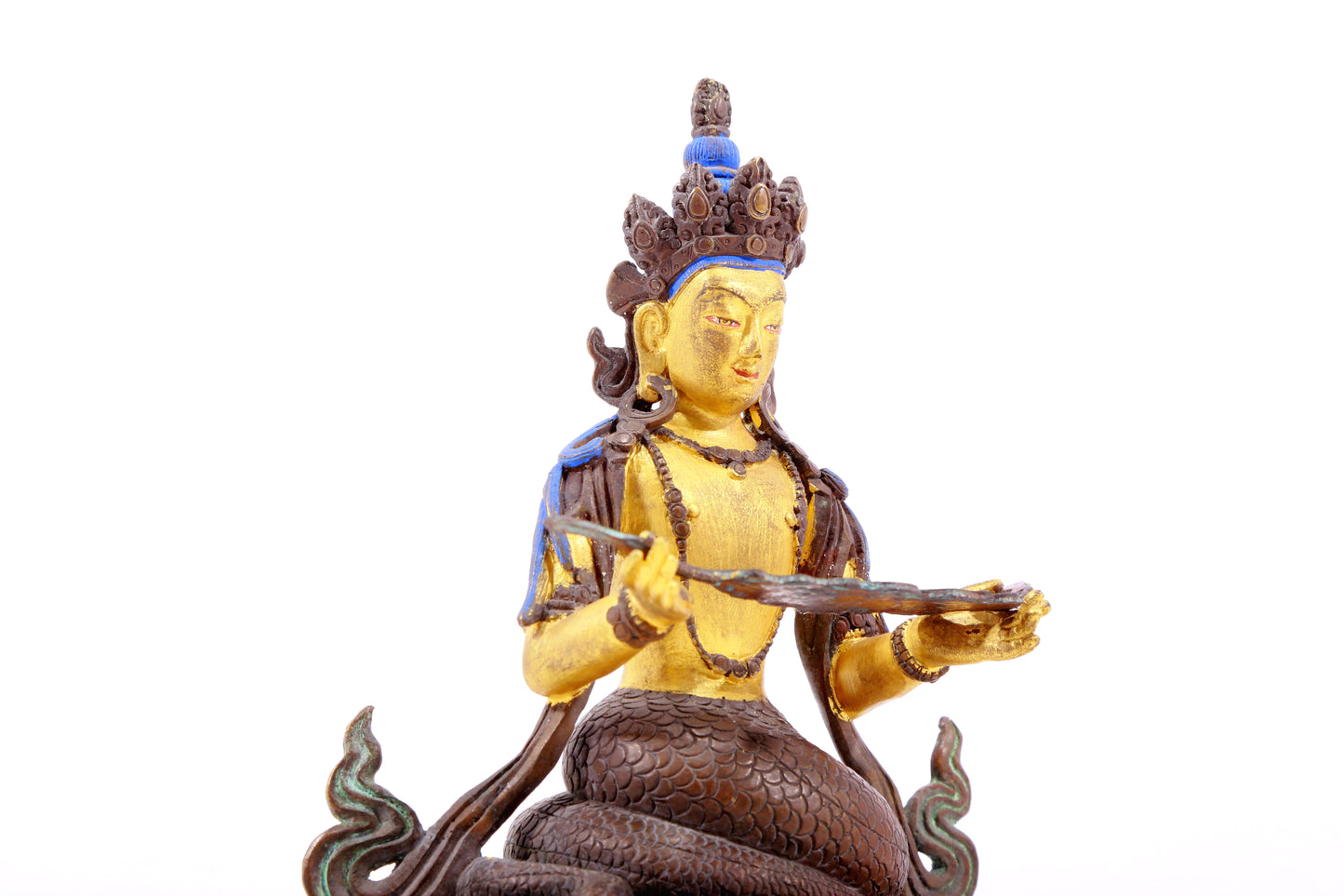 A Brilliant Pair Of Gilt-Bronze Figures Of Bodhisattva