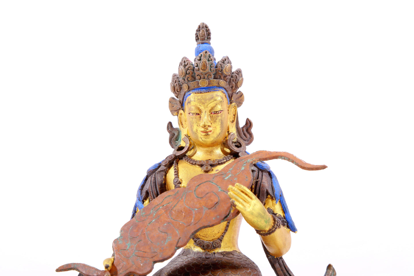 A Brilliant Pair Of Gilt-Bronze Figures Of Bodhisattva