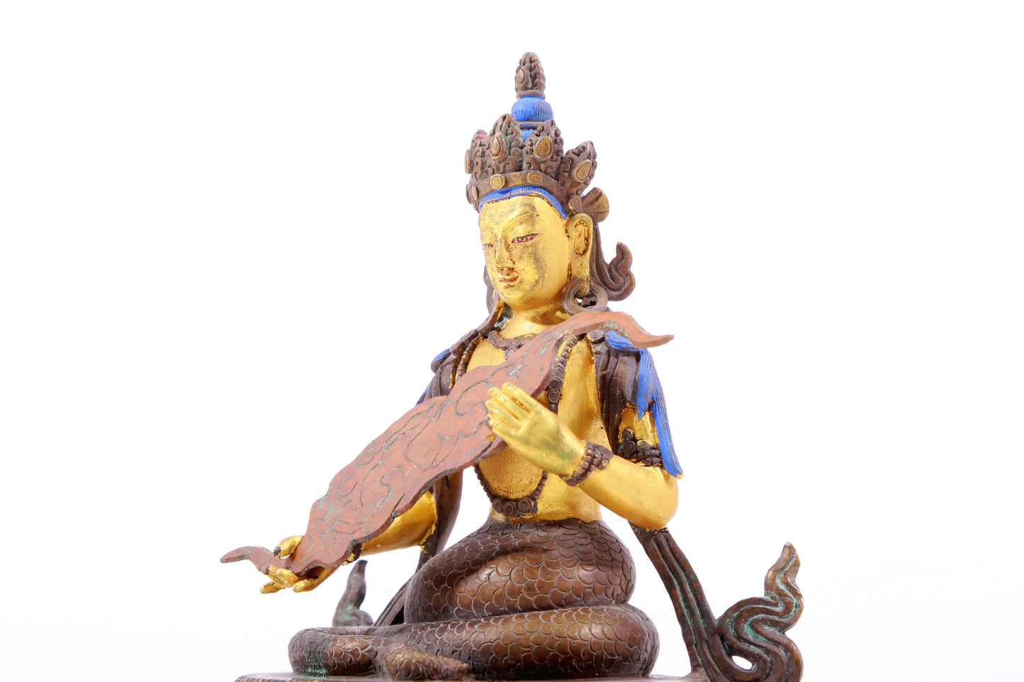 A Brilliant Pair Of Gilt-Bronze Figures Of Bodhisattva