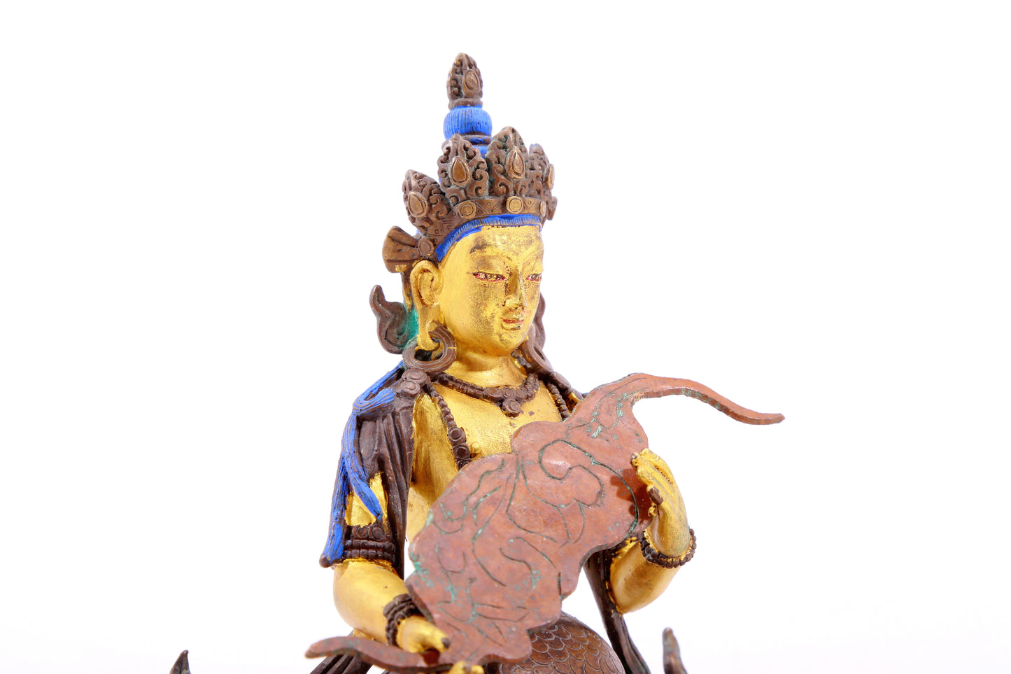 A Brilliant Pair Of Gilt-Bronze Figures Of Bodhisattva