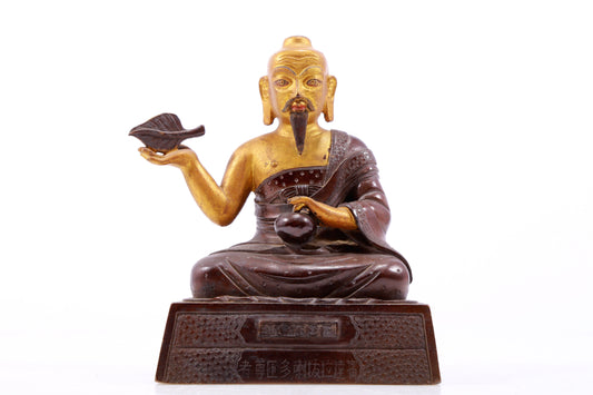 Magnificent Gilt-Bronze Figure Of Mahasiddha