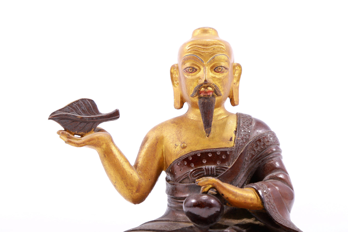 Magnificent Gilt-Bronze Figure Of Mahasiddha