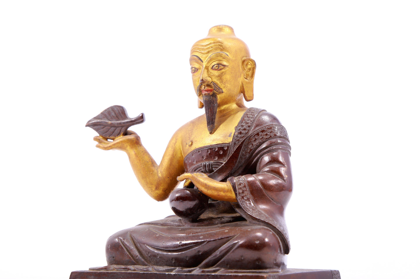 Magnificent Gilt-Bronze Figure Of Mahasiddha