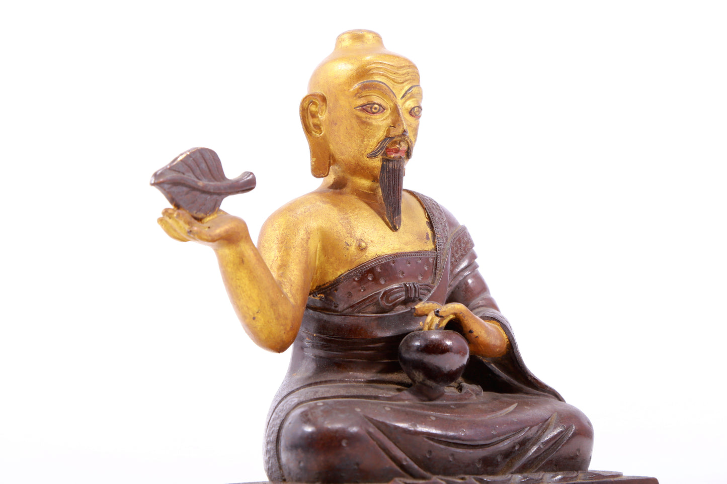 Magnificent Gilt-Bronze Figure Of Mahasiddha