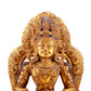 A gilt bronze statue of Bodhisattva