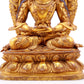 A gilt bronze statue of Bodhisattva