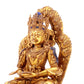 A gilt bronze statue of Bodhisattva