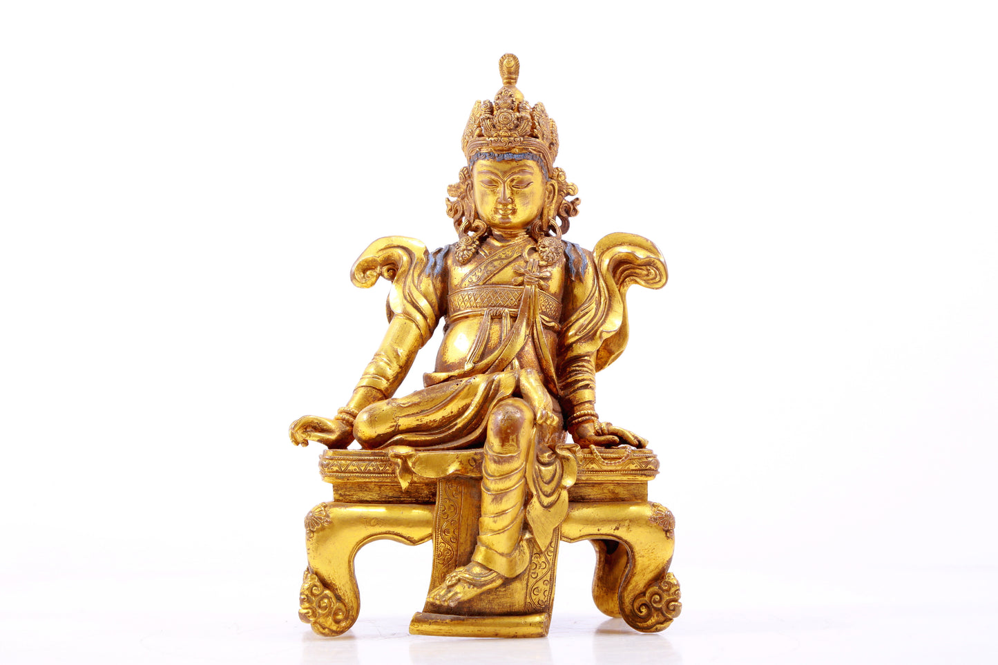 gilt bronze statue of Guanyin