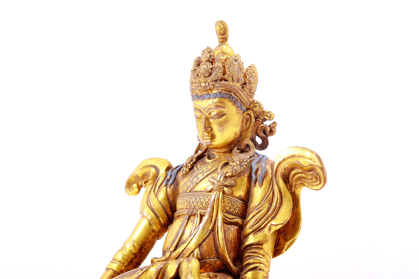 gilt bronze statue of Guanyin