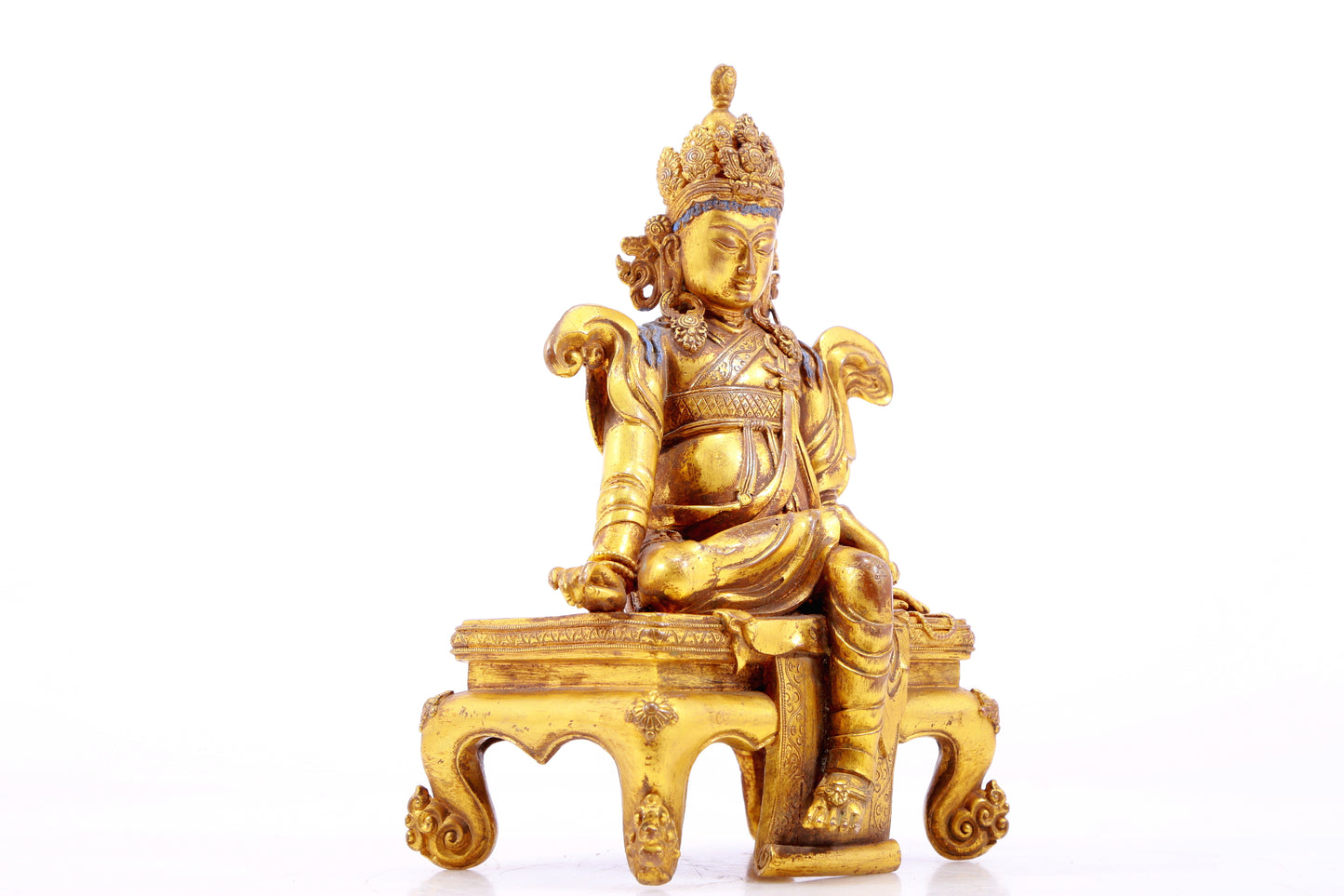 gilt bronze statue of Guanyin