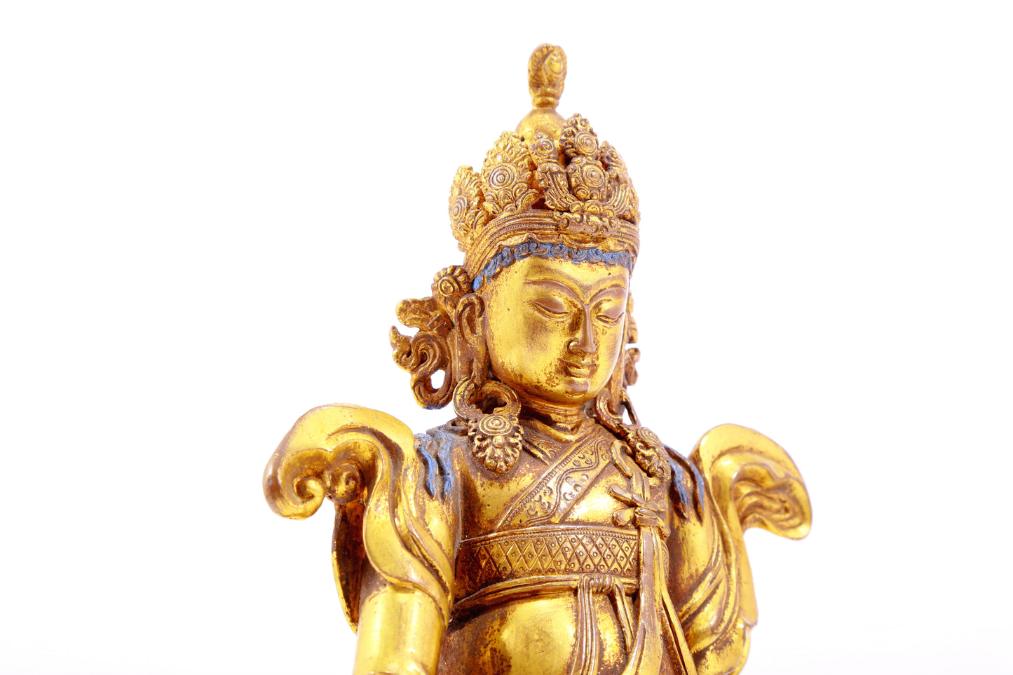 gilt bronze statue of Guanyin