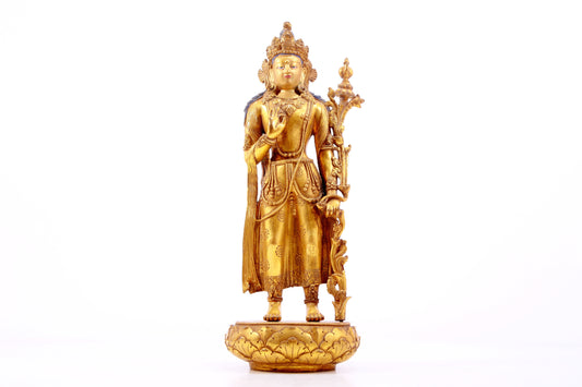 A Magnificent Gilt-Bronze Figure Of Tara