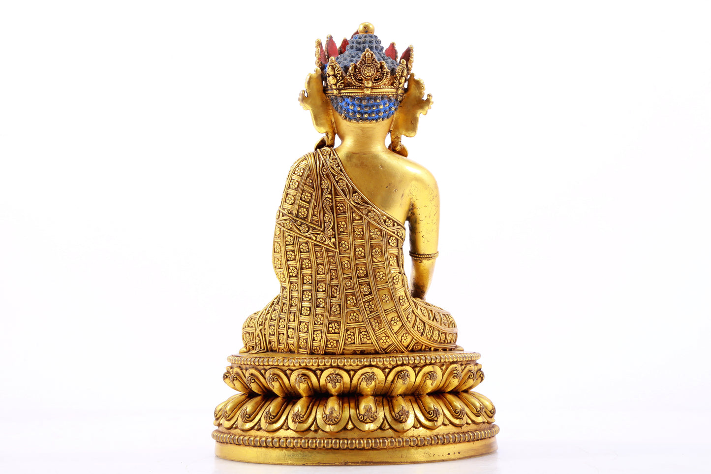 A Magnificent Gilt-Bronze Figure Of Bodhisattva