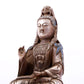 A Brilliant Silver-Bronze Figure Of Guanyin