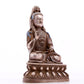 A Brilliant Silver-Bronze Figure Of Guanyin