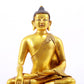 A gilt bronze statue of Gautama Buddha