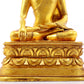 A gilt bronze statue of Gautama Buddha