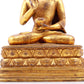 Wonderful Set Of Three Gilt-Bronze Figures Of Buddha Shakyamuni