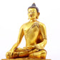 A gilt bronze statue of Gautama Buddha