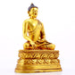 A gilt bronze statue of Gautama Buddha