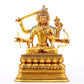 A gilt bronze statue of Manjushri Bodhisattva