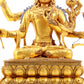 A gilt bronze statue of Manjushri Bodhisattva