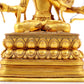 A gilt bronze statue of Manjushri Bodhisattva