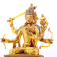 A gilt bronze statue of Manjushri Bodhisattva