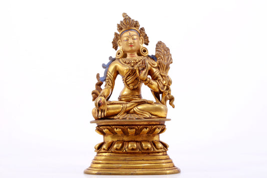 A Magnificent Gilt-Bronze Figure Of White Tara