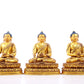 A Wonderful Set Of Three Gilt-Bronze Figures Of Buddha Shakyamuni