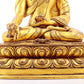A Wonderful Set Of Three Gilt-Bronze Figures Of Buddha Shakyamuni