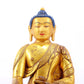 A Wonderful Set Of Three Gilt-Bronze Figures Of Buddha Shakyamuni